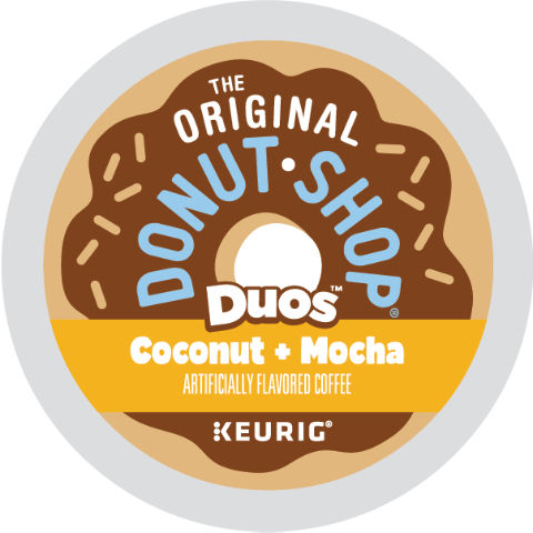 The Original Donut Shop® Duos® Coconut + Mocha Coffee K-Cup® Pod