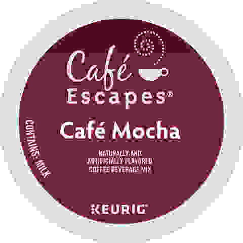 Cafe Escapes Cafe Mocha Flavored Coffee Beverage K Cup Pod Keurig Dr Pepper Product Facts