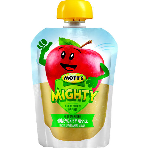 Apple - mitty Mott's Mighty™ Honeycrisp Apple Flavored Applesauce & Fiber 90 g