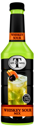 Mr & Mrs T Whiskey Sour Mix bottle