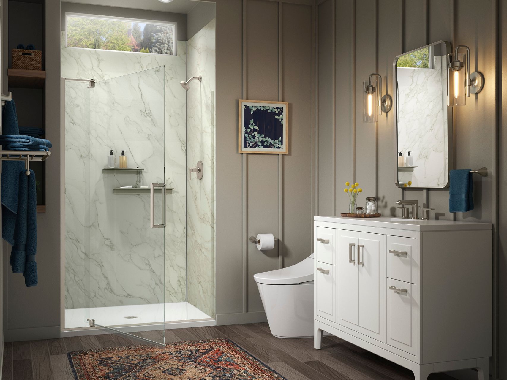 walk-in shower