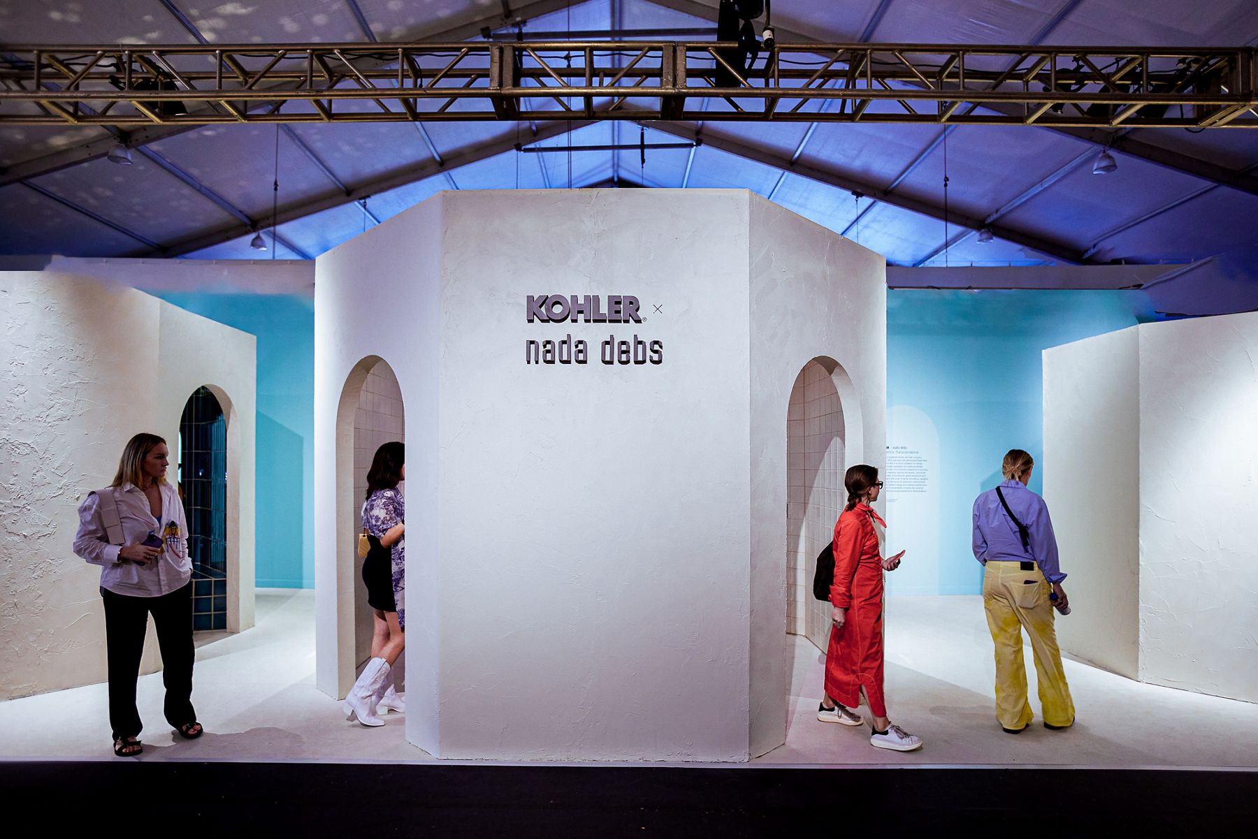 The exterior of an installation created by Nada Debs at Design Miami.