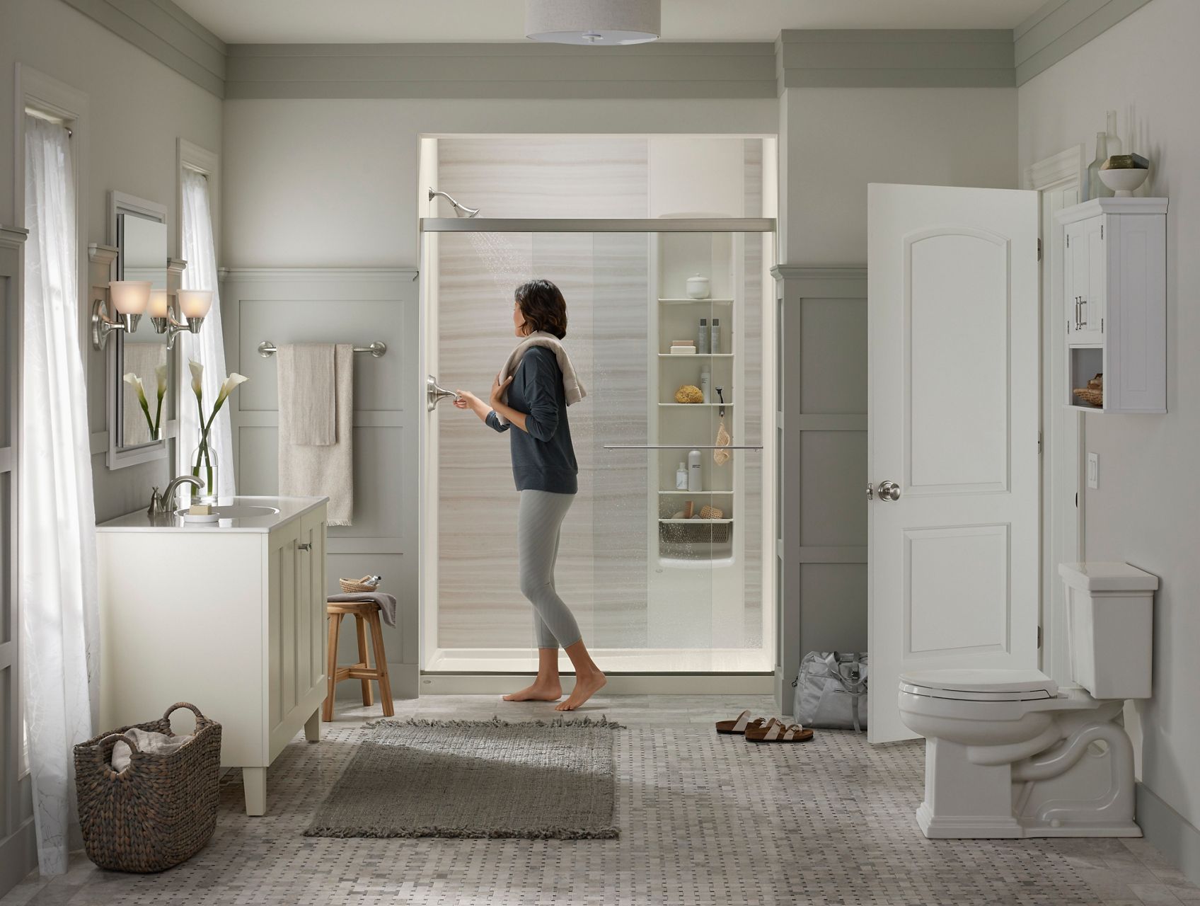 Kohler Shower with overhead view