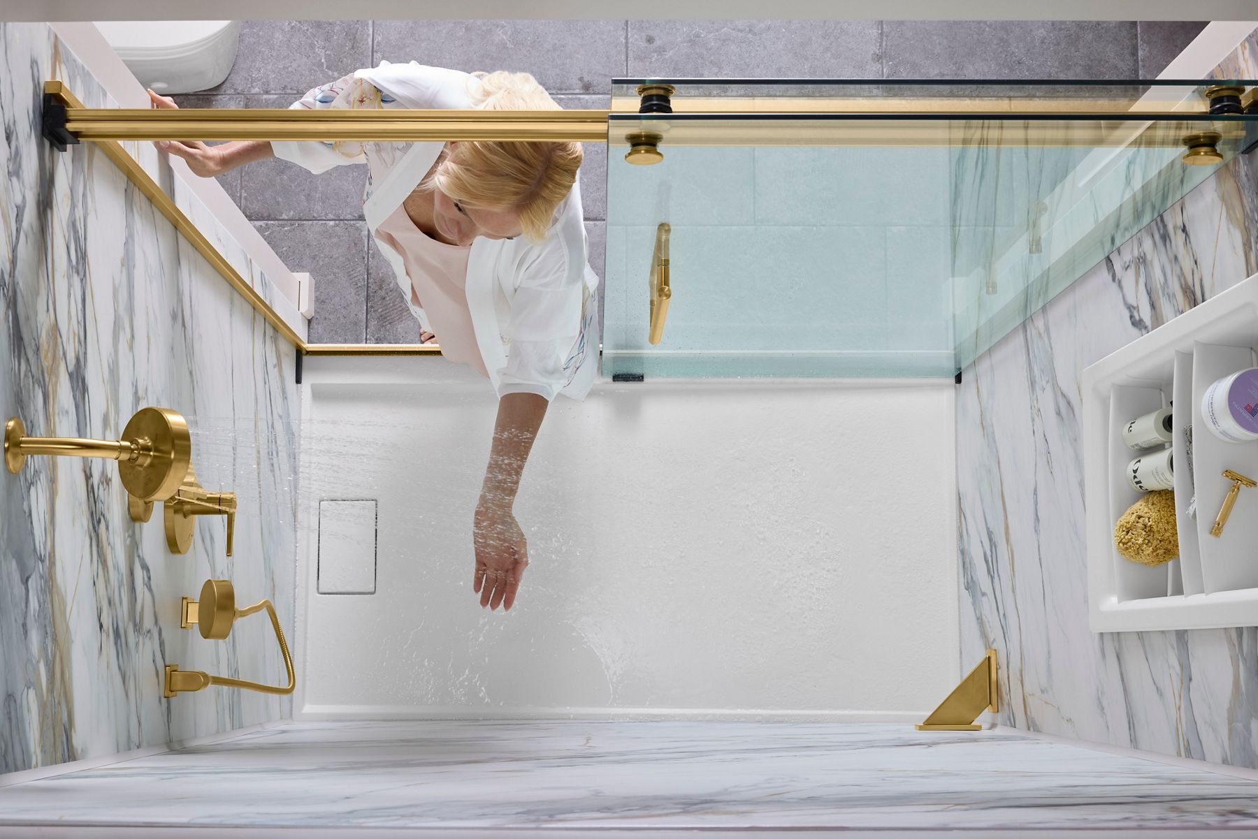 walk in shower remodel