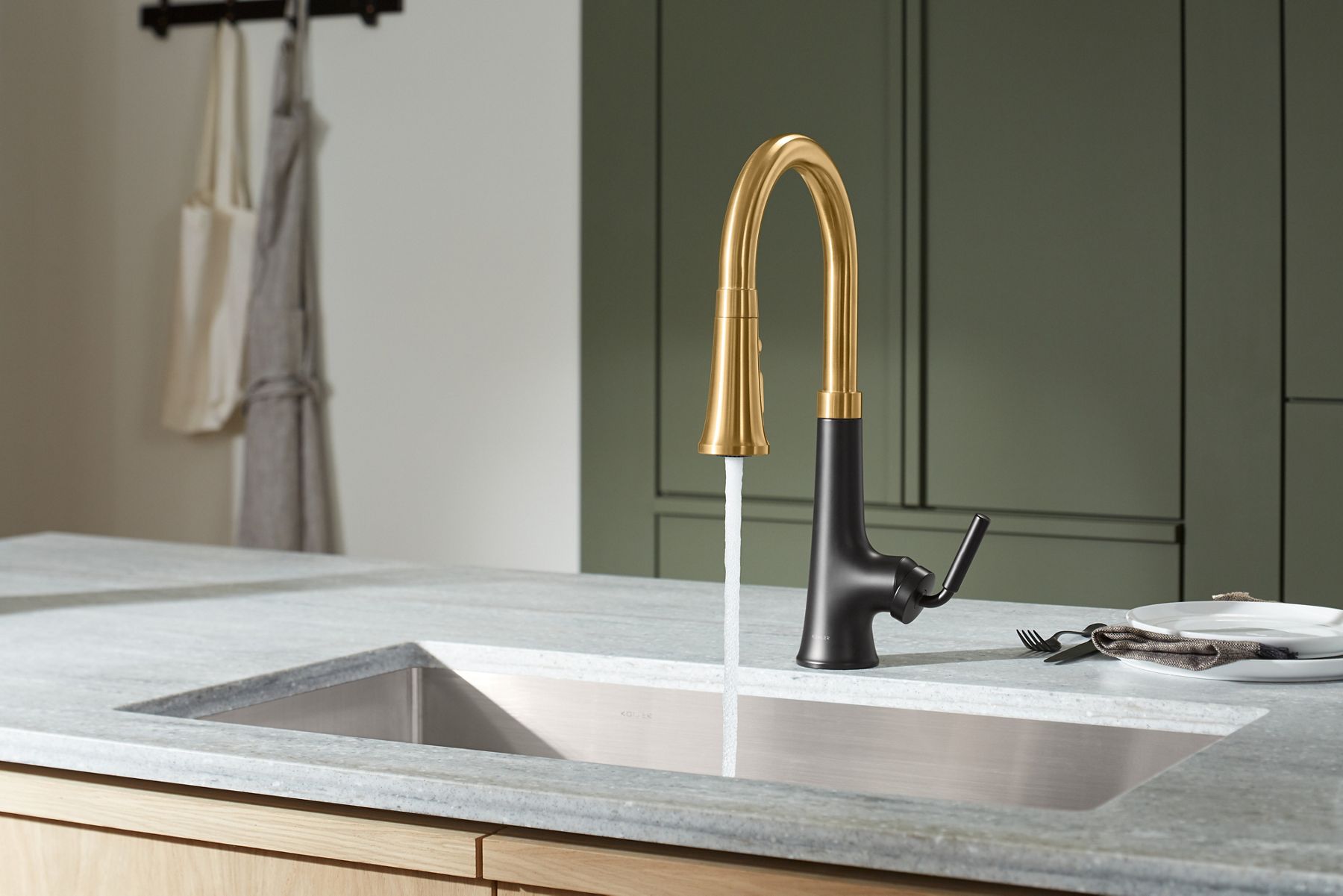 A Tone voice-control faucet.