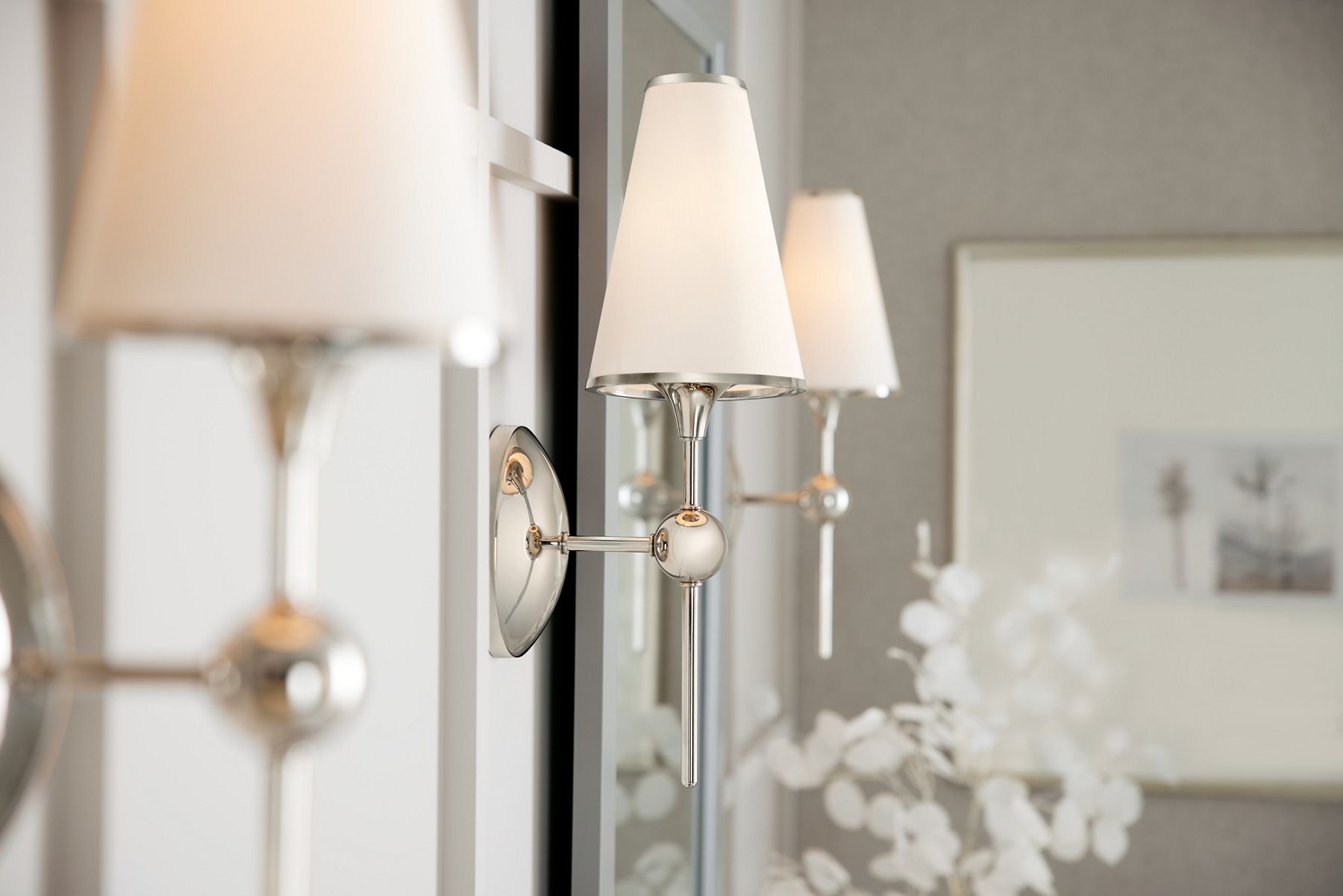 Two one-light Parohn sconces