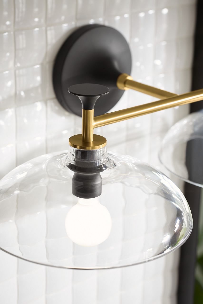 A three-light Tone sconce