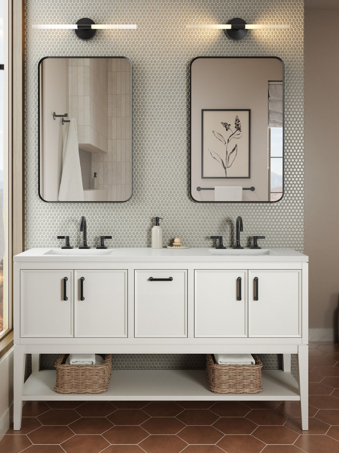 KOHLER Jute 60 in. W x 22 in. D x 20 in. H Bathroom Vanity Cabinet without Top in Mohair Grey