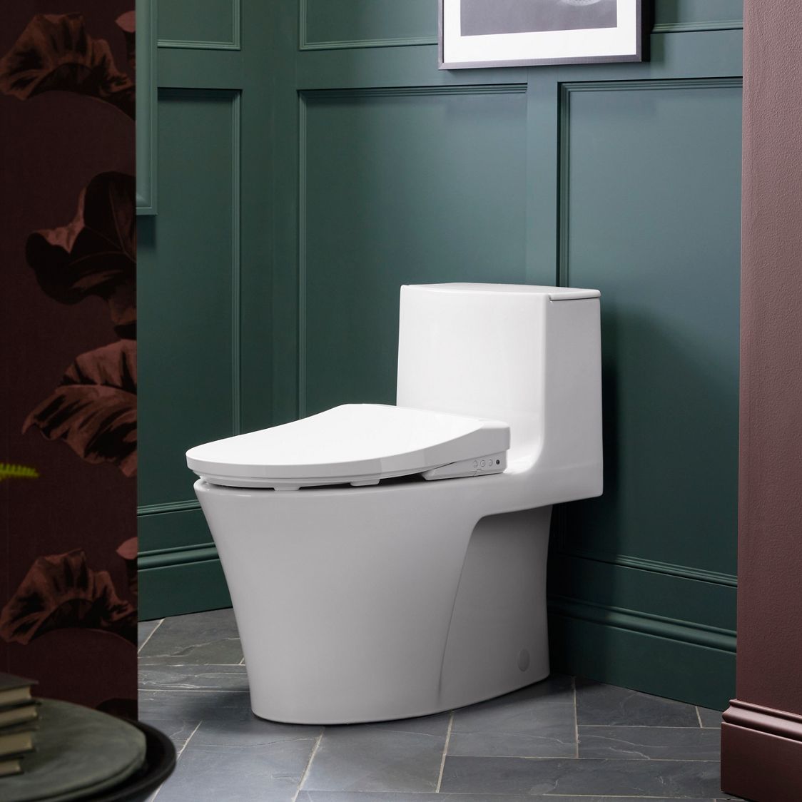 Siège De Toilette Bidet Avec Fonction Eau Chaude Et Fermeture Automatique - Modèle Allongé AQUATIZ