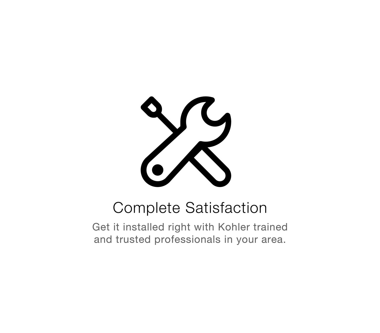 Black line icon of a wrench crossed with a screwdriver.