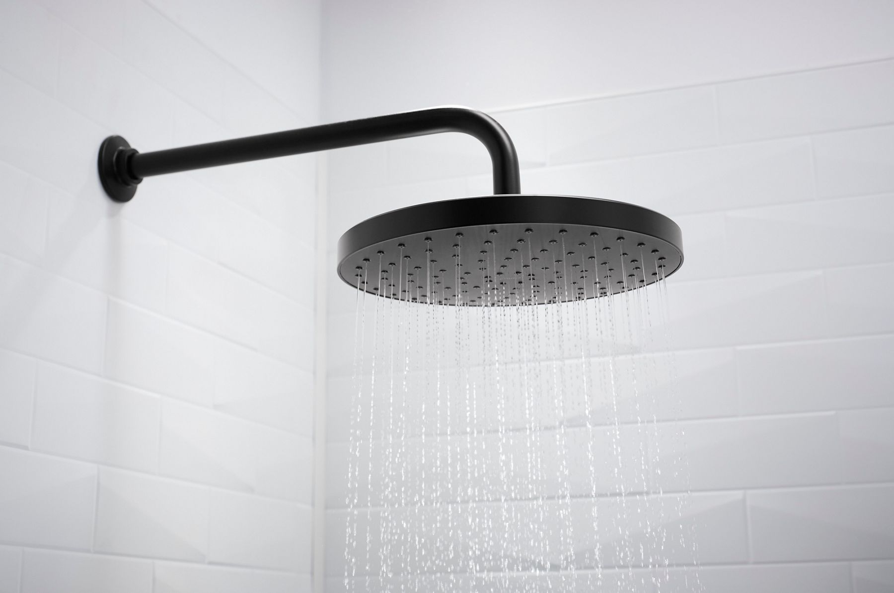 An elegant Kohler shower head