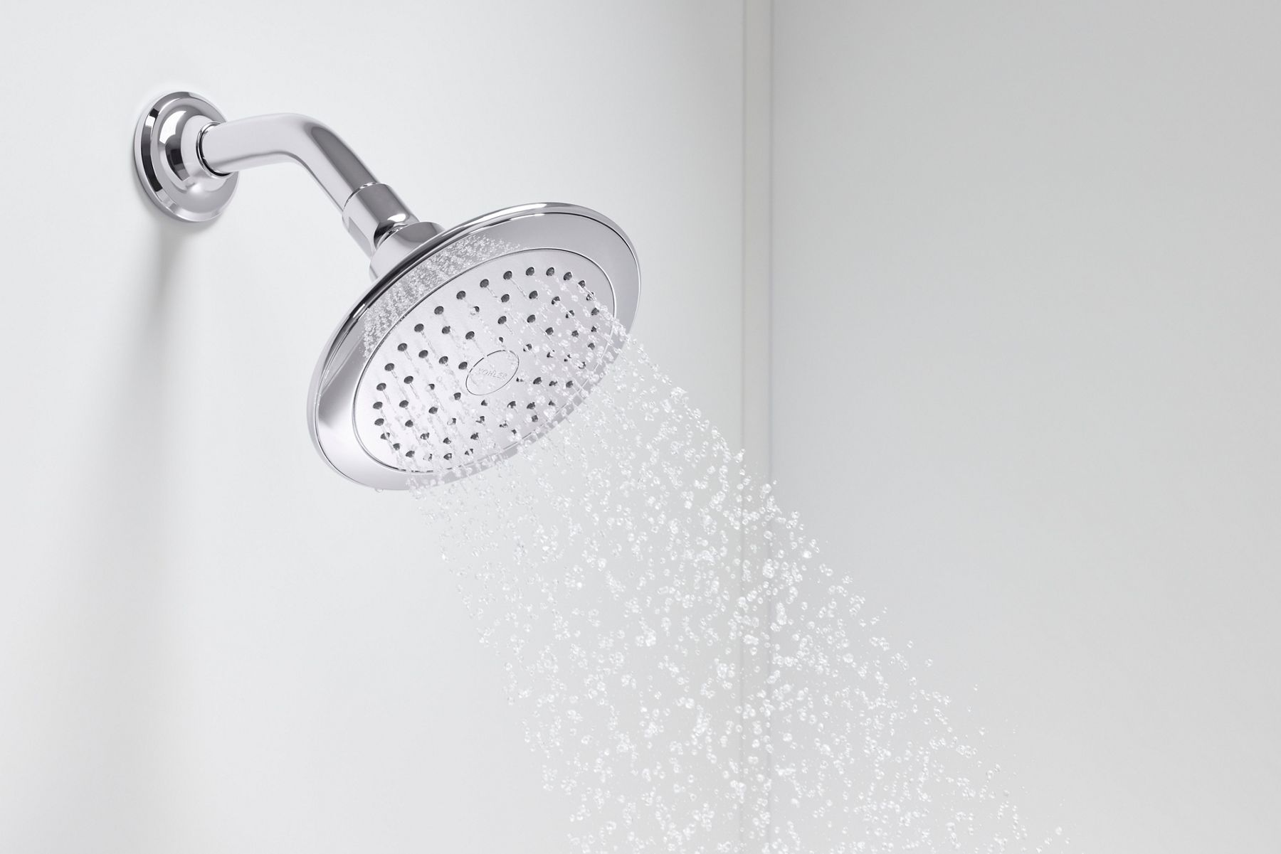 KOHLER showerhead with water flowing