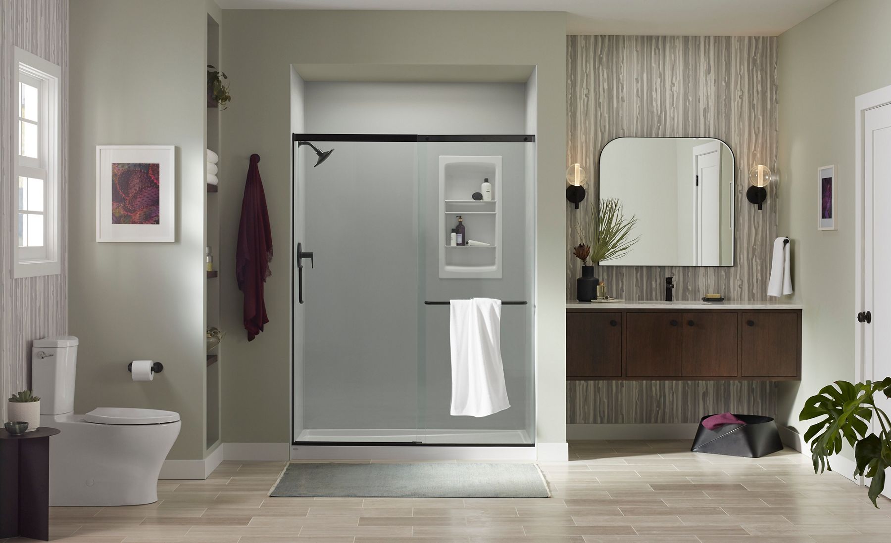 Space-Saving Walk-In Shower Ideas