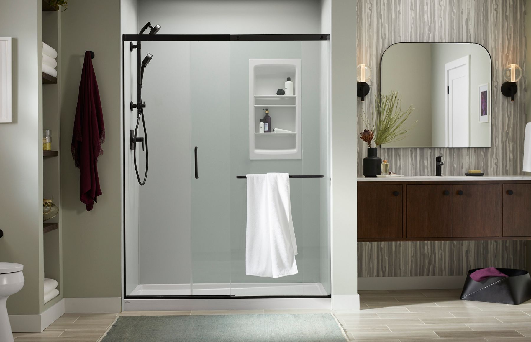 An elegant Kohler shower
