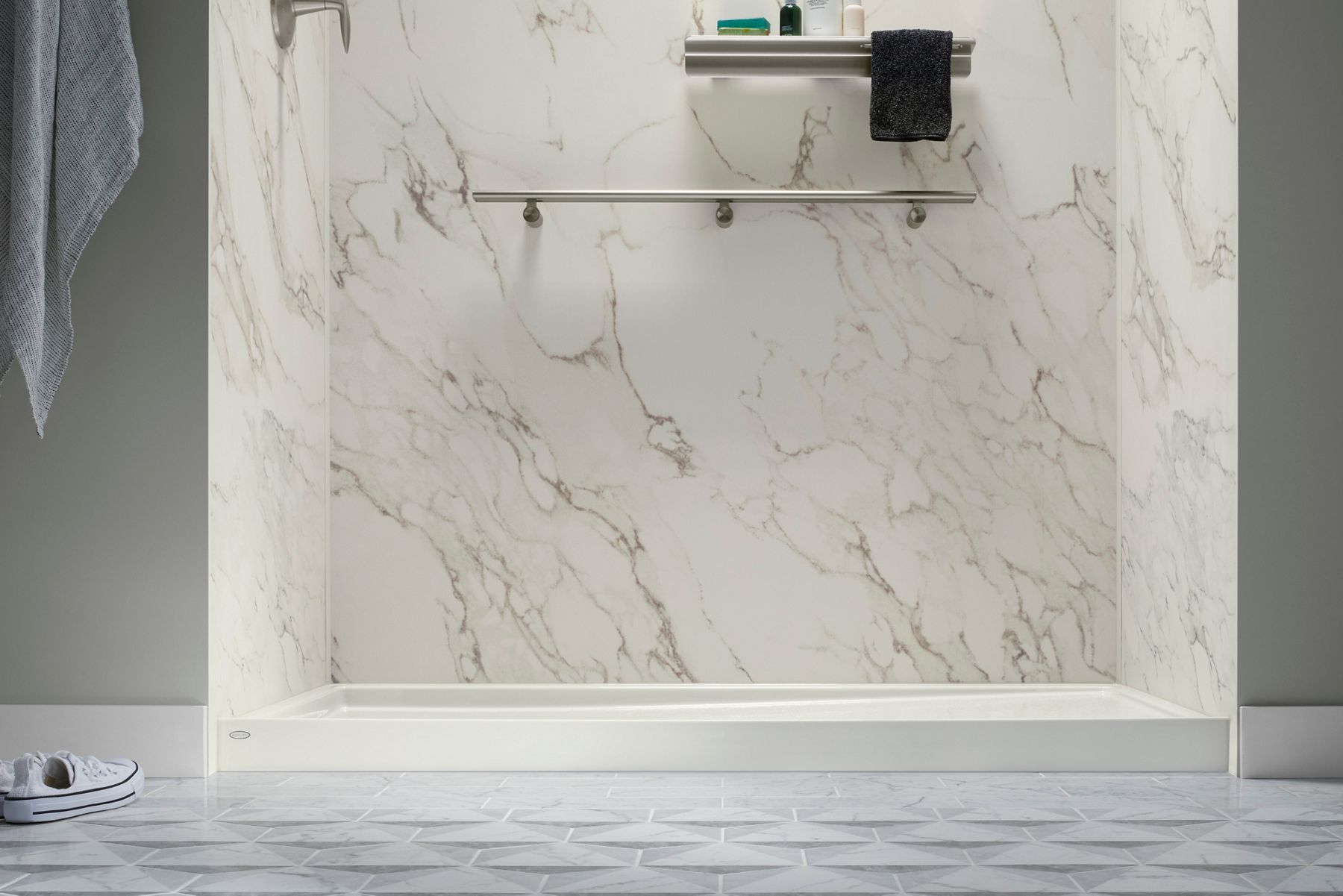 An elegant Kohler shower