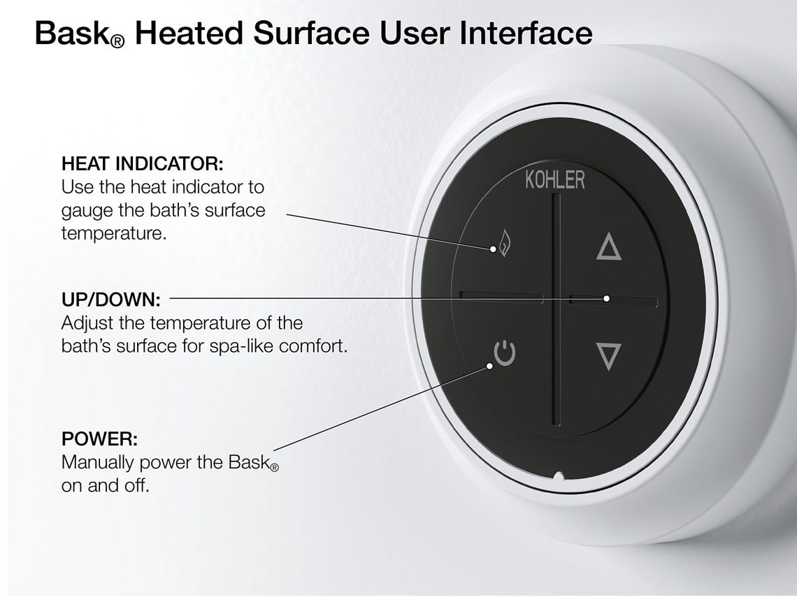KOHLER | K-6367-W1 | Stargaze 6-Ft. Freestanding Bath with Bask