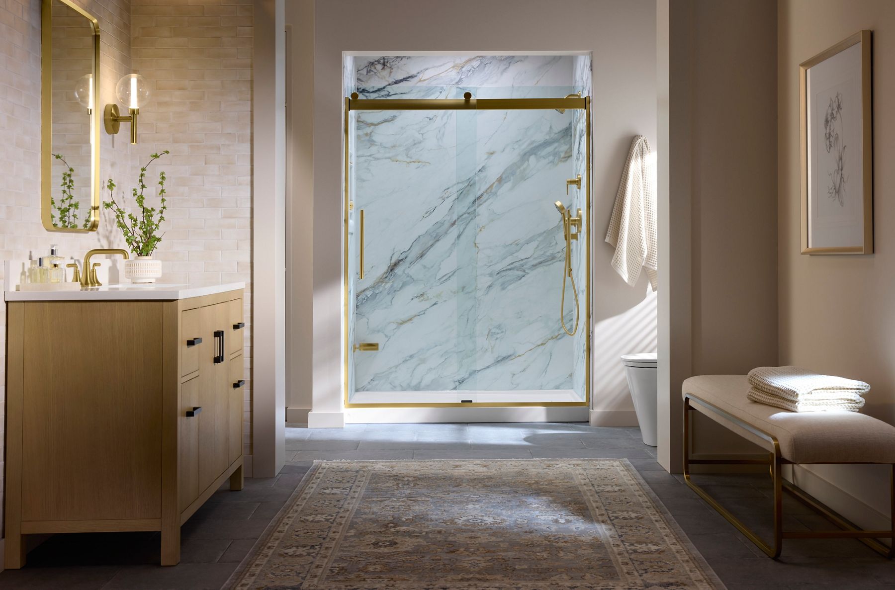 <p>79" H Sliding Shower Door</p>
