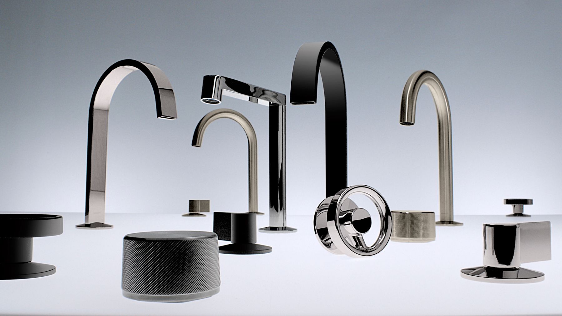 Collection de composants de robinets Occasion de Kohler aux finis modernes.