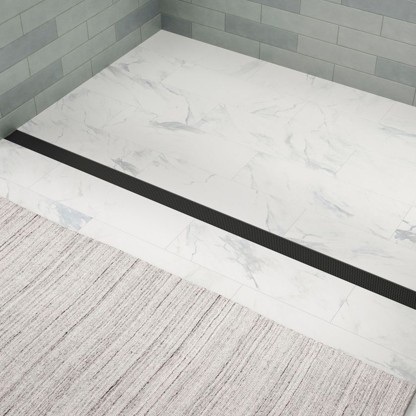 Enceinte De Douche Kohler Sound Tile K-30318-BL - Finition Noir Mat, Mural