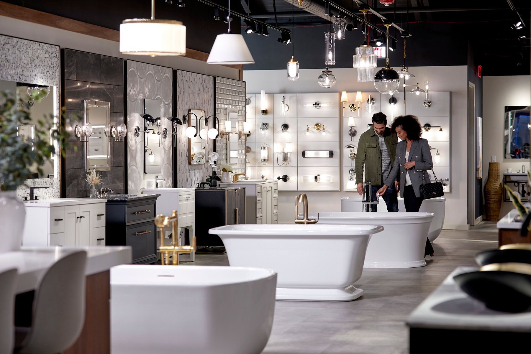 An image of a Kohler showroom with the text ‘ Kohler Stores – Find Your Location’