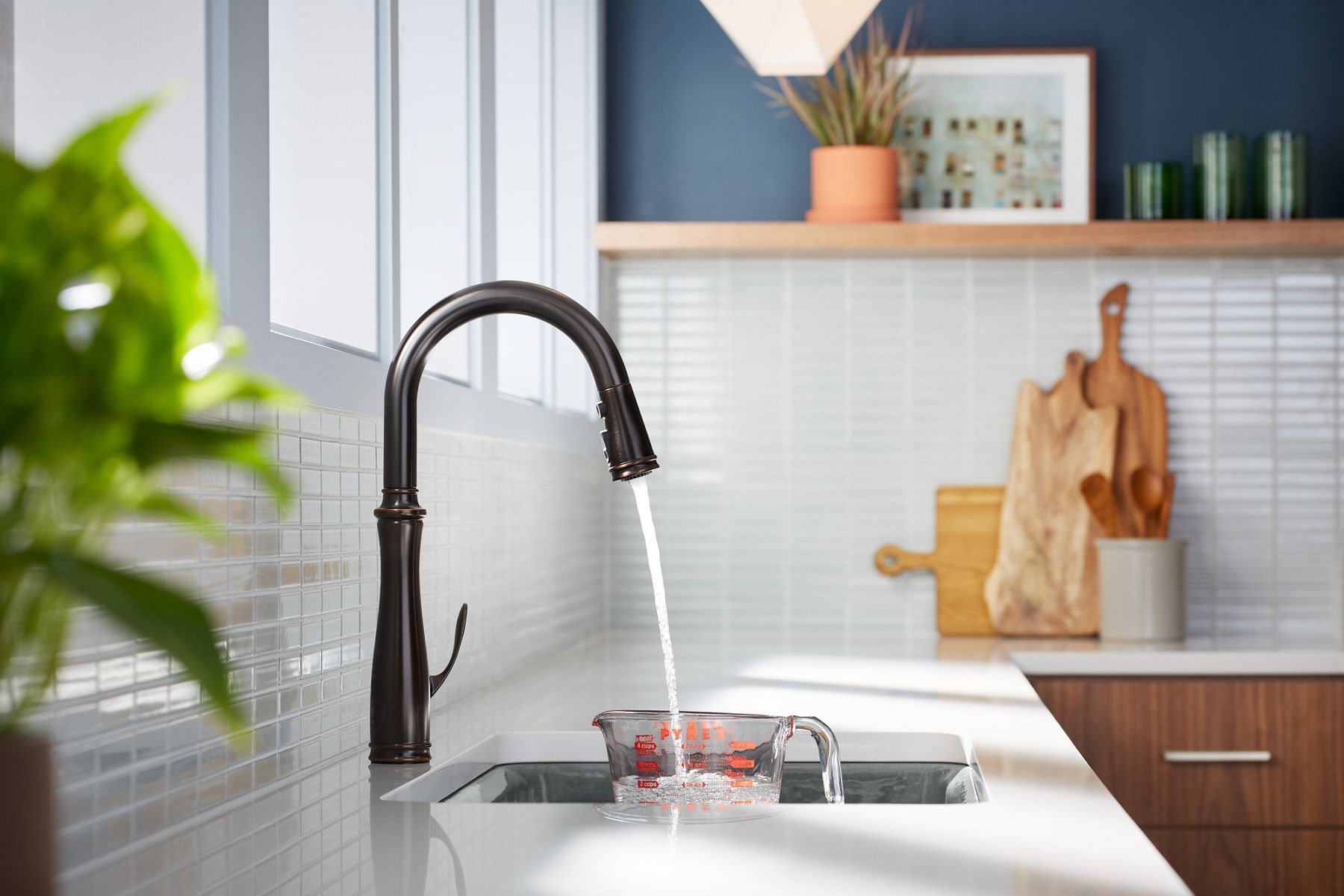 A Bellera faucet in oil-rubbed bronze