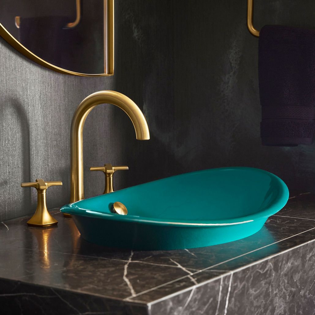 KOHLER Évier De Salle De Bains En Porcelaine Vitrifiée De Caxton En Blanc Avec Trop Plein