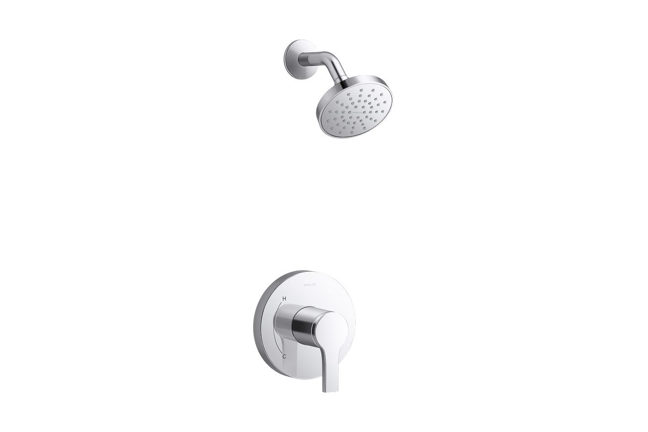 <p>Contemporary&nbsp; Showerhead and Lever Handle</p>
