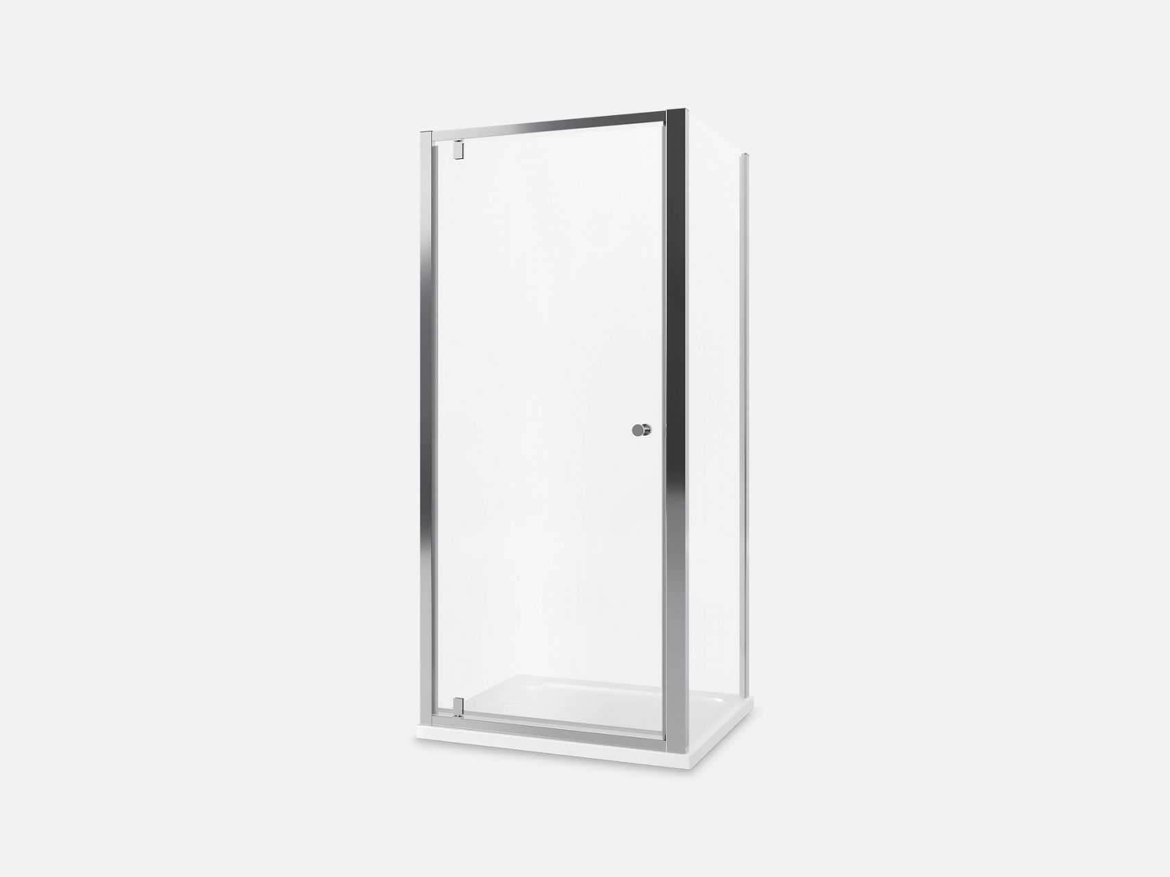 A Mira Elevate Pivot Shower Door.