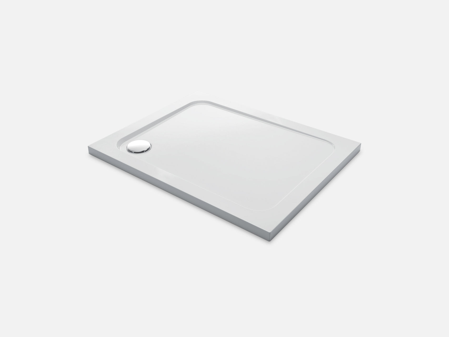 A Rectangle Mira Corner Waste Flight Low Tray.