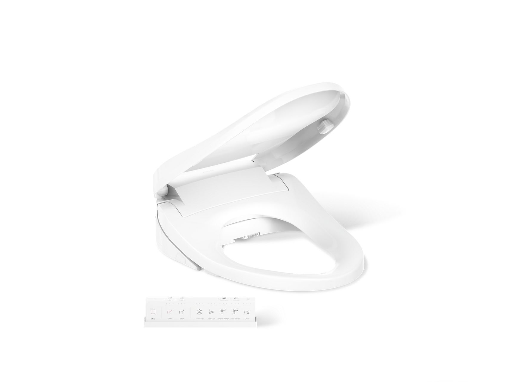 PureWash E820 elongated bidet toilet seat with remote