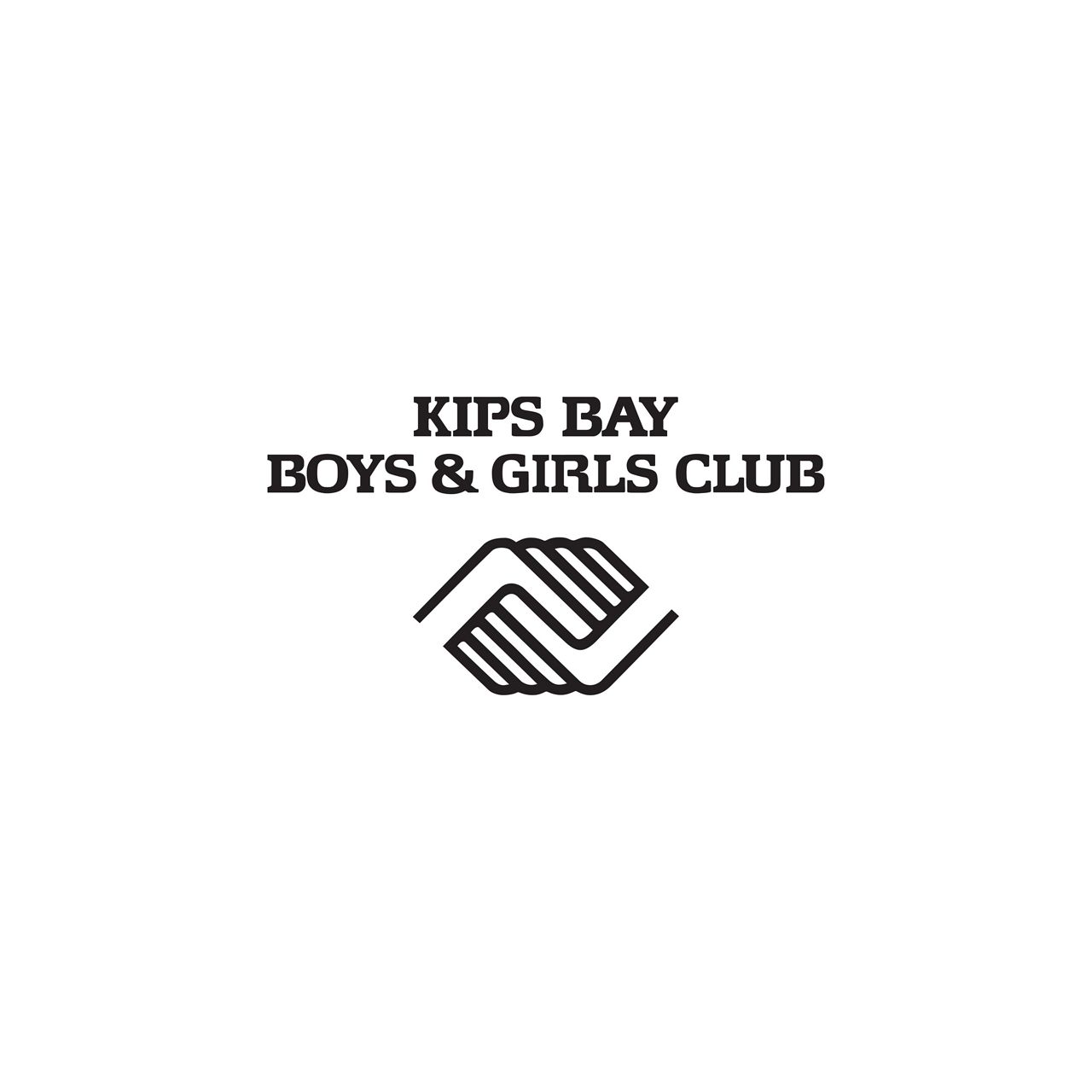 Logo for Kips Bay Boys & Girls Club featuring their name and a an abstract symbol.