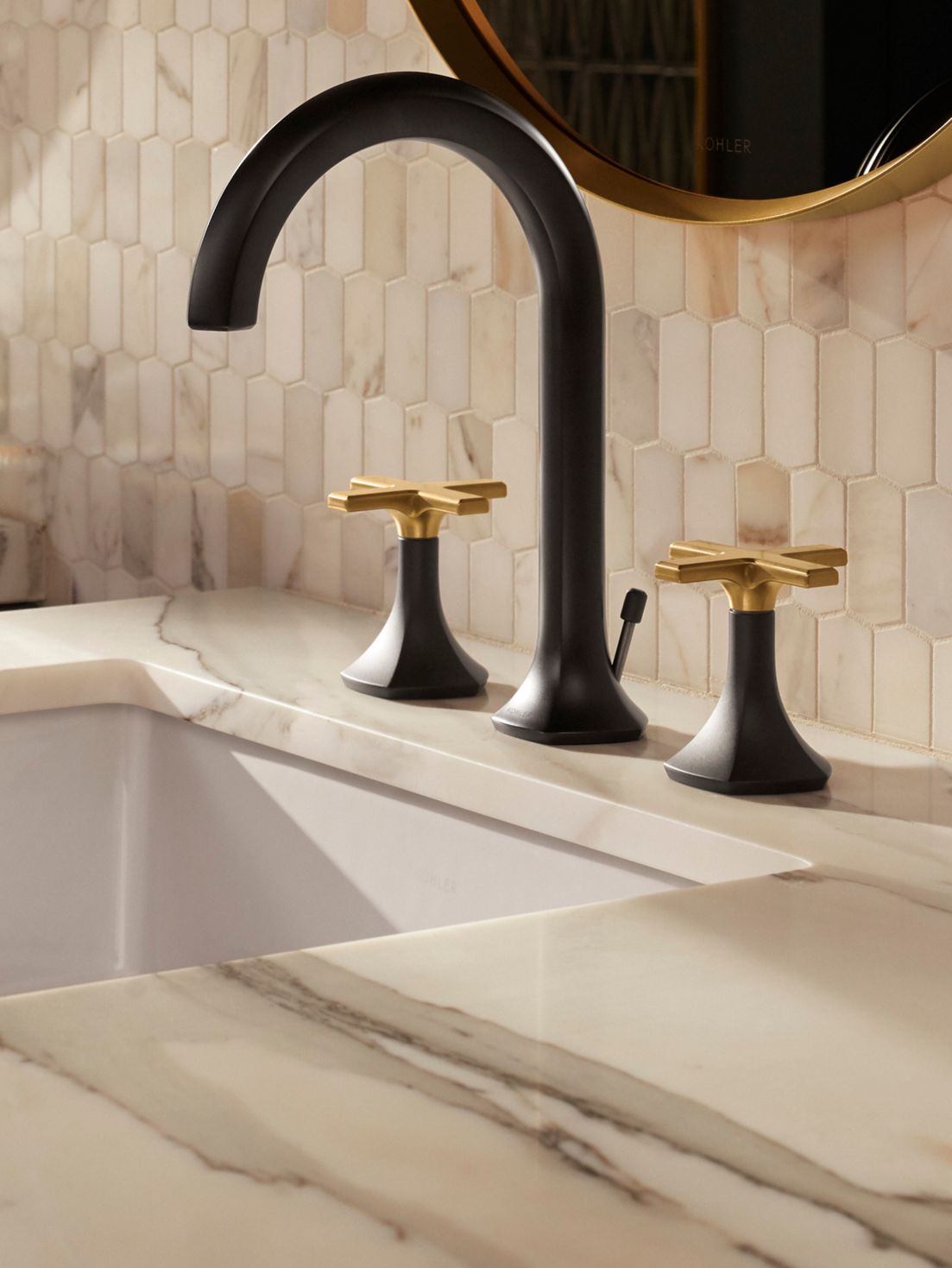 Wall-Mount Bathroom Sink Faucet Handle | K-27012-4 | KOHLER