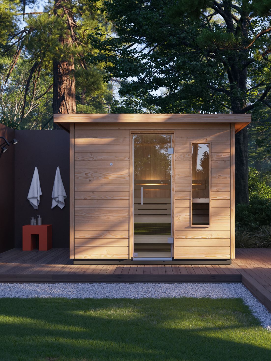 C1 Three-Person Indoor Sauna W/ Floor | K-38441-1FNC-SPS | KOHLER