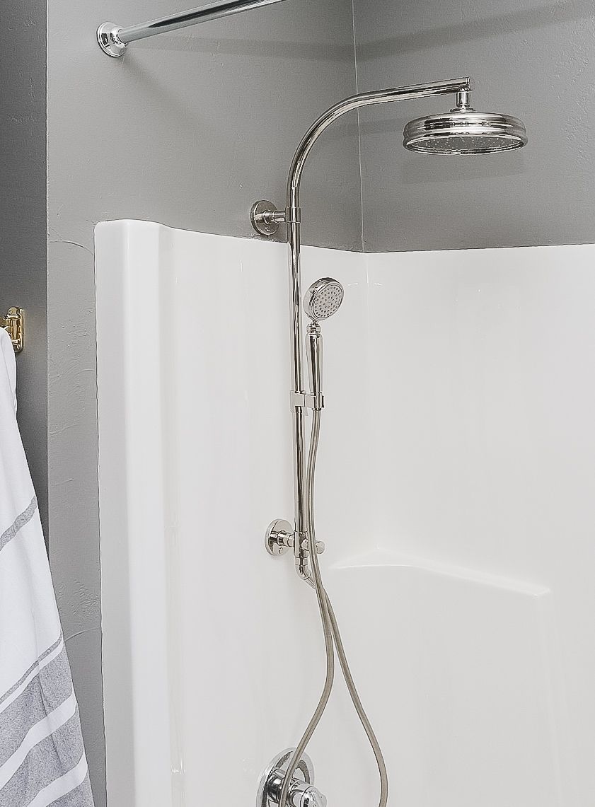 KOHLER Hydrorail® shower kit in shower