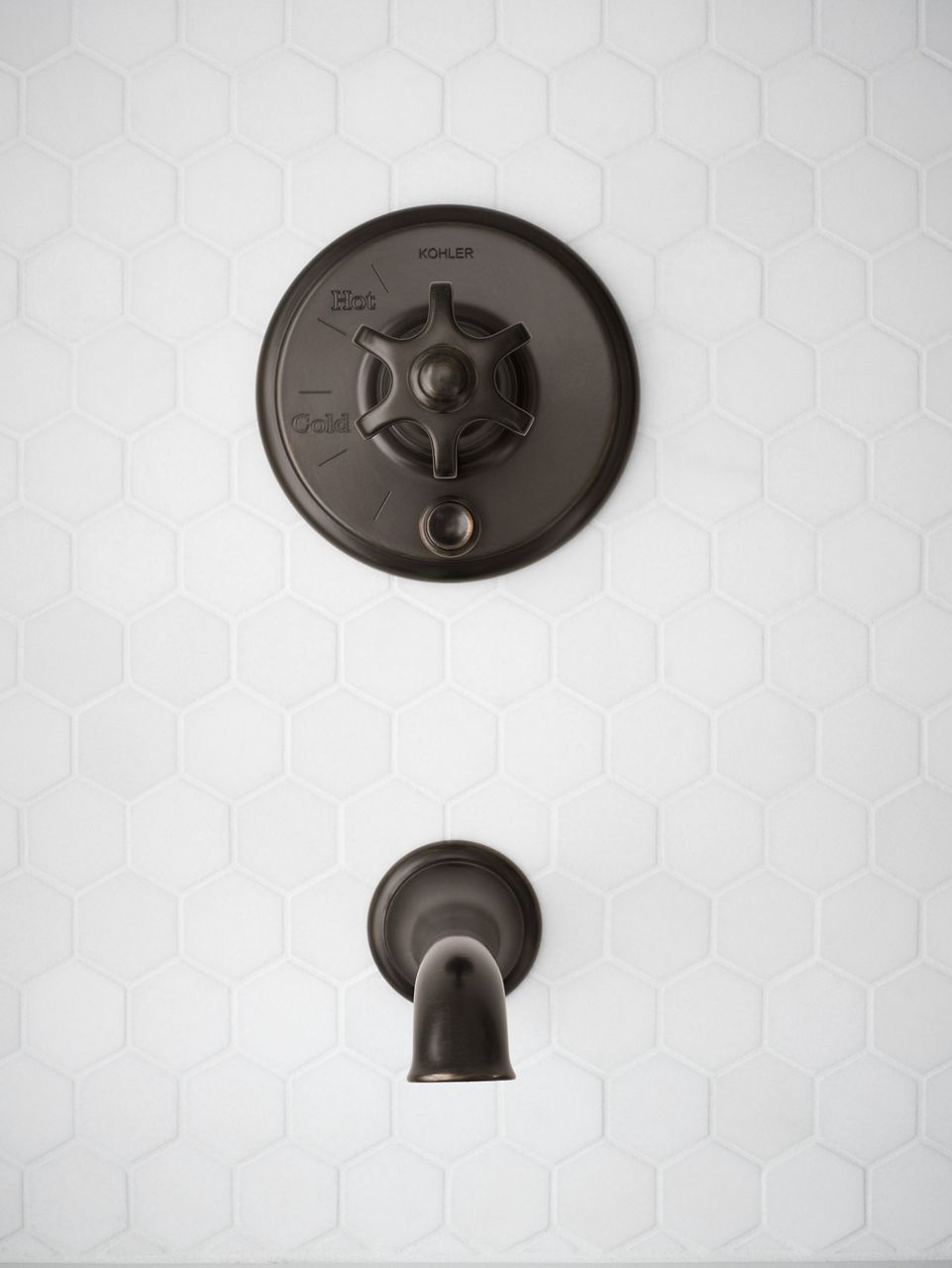 KOHLER Artifacts valve trim in Matte Black finish.