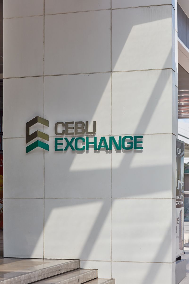 Cebu Exchange logo on building