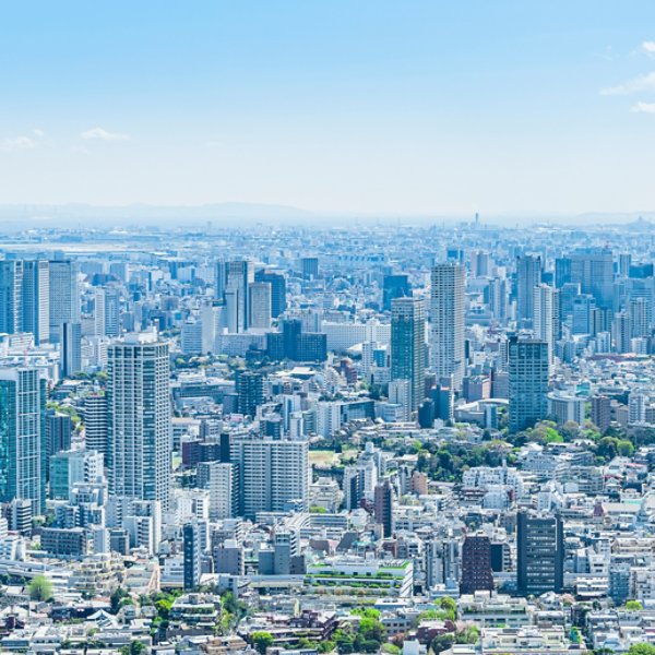 春の東京風景 Tokyo city skyline , Japan