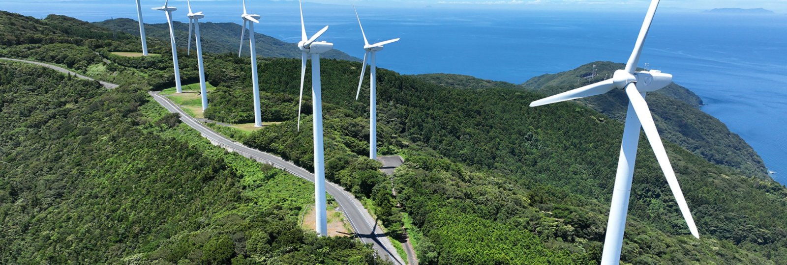 Wind Farm on Mountain