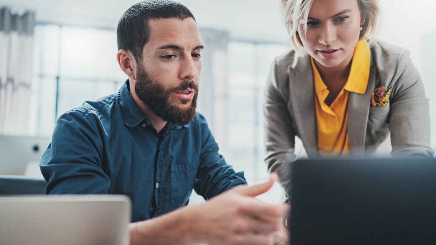 Team of coworkers making great work discussion in modern office.Business teamwork concept.