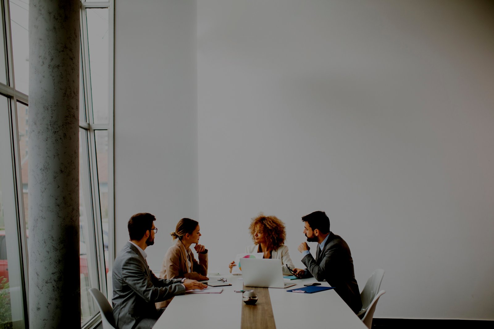 Group of multiethnic business people working together in the office