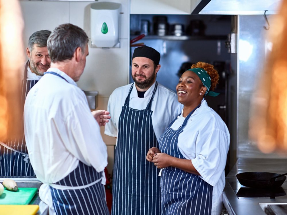 cooks in a kitchen
