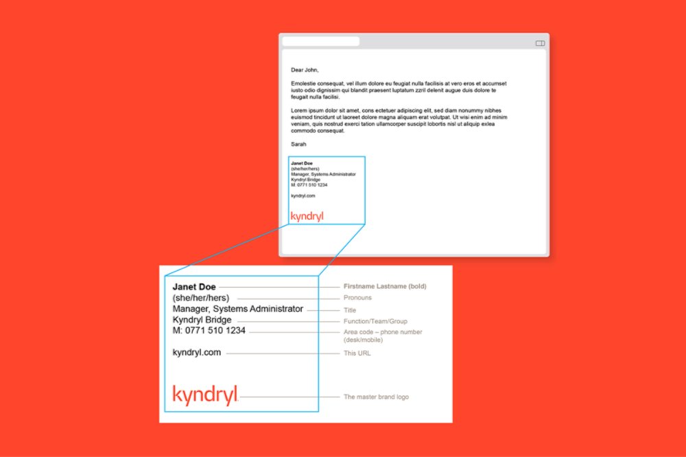 Guidance for how to set up email signatures with the logo 16x9