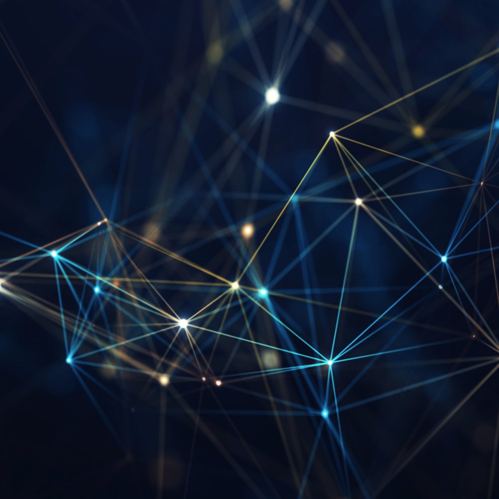 Abstract image of data connections points