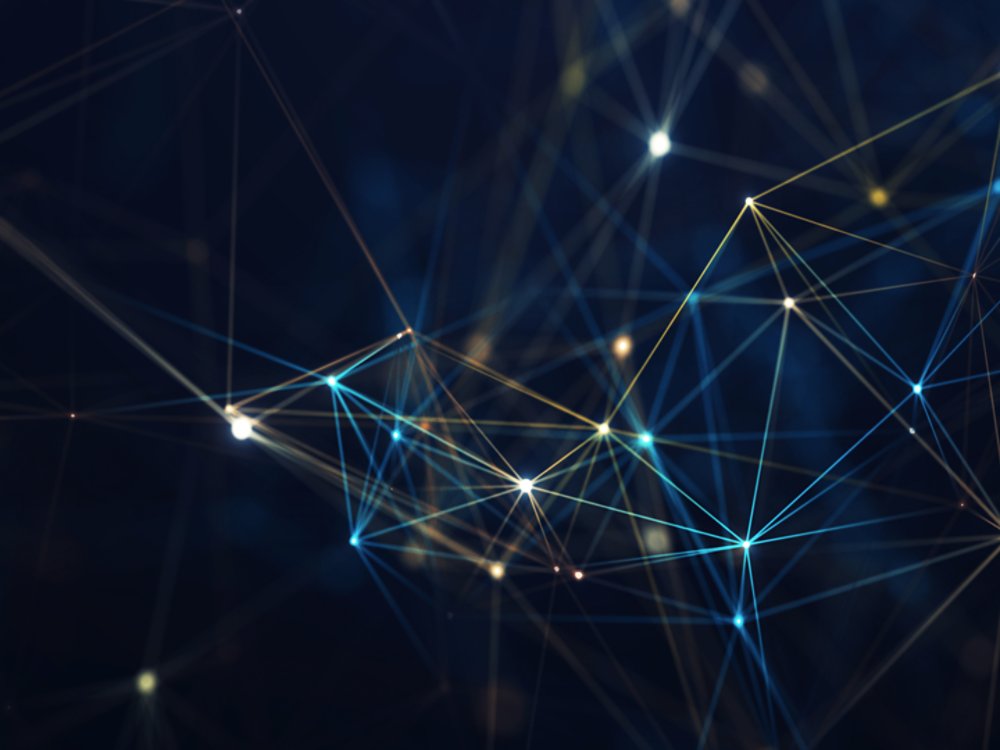 Abstract image of data connections points