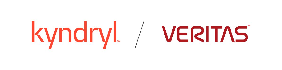 Kyndryl and Veritas Technologies logo lock-up