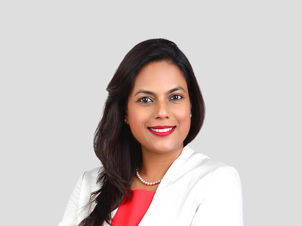 Professional woman in formal attire