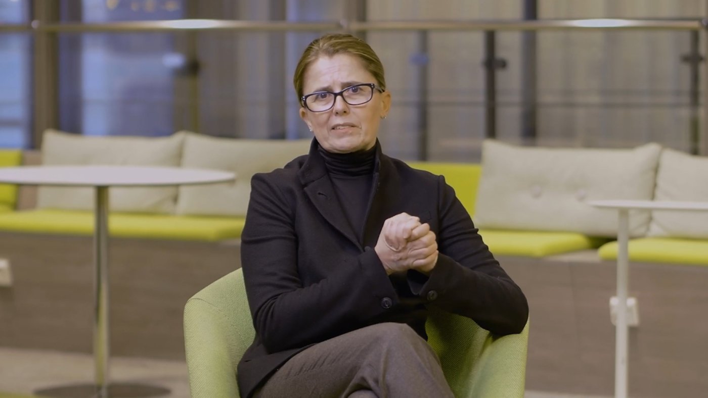 A still image of Kris Lovejoy, Global Practice Leader for Security and Resiliency, on her take on the resiliency needs in the present ever-changing operational setting, and the crucial factors that organizations need to have to recover from cyberattack.