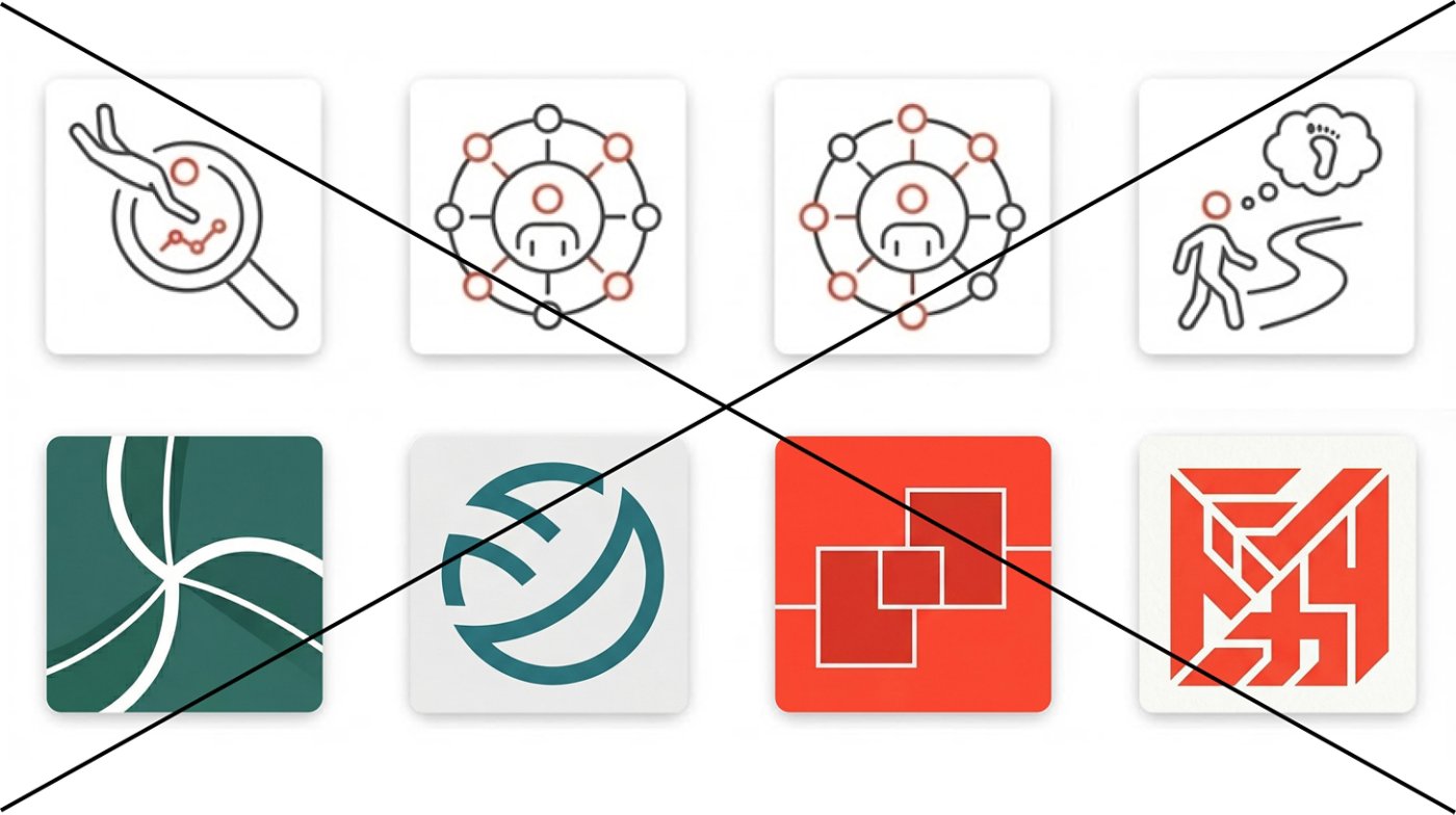 Do not design new icons with AI