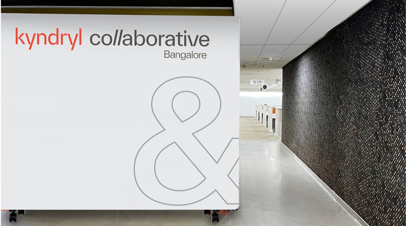 Interior kyndryl collaborative ampersand sign