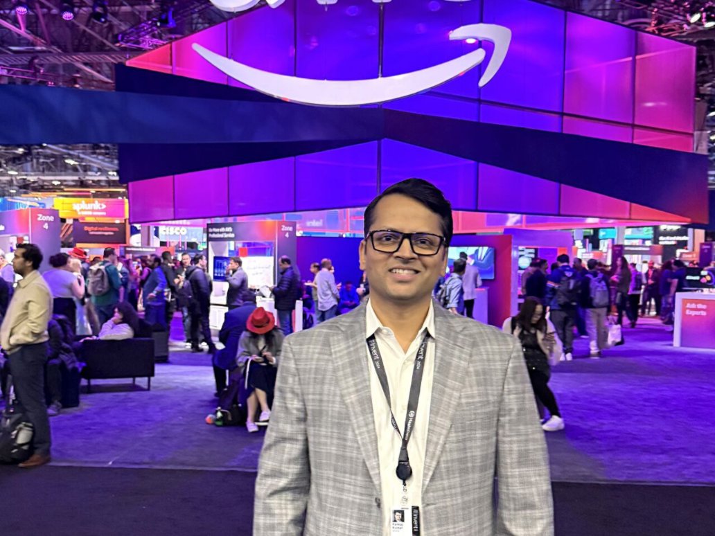 Pankaj Kumar, Kyndryl's Vice President and Head of the Global AWS Alliance at AWS re:Invent 2024 in Las Vegas.